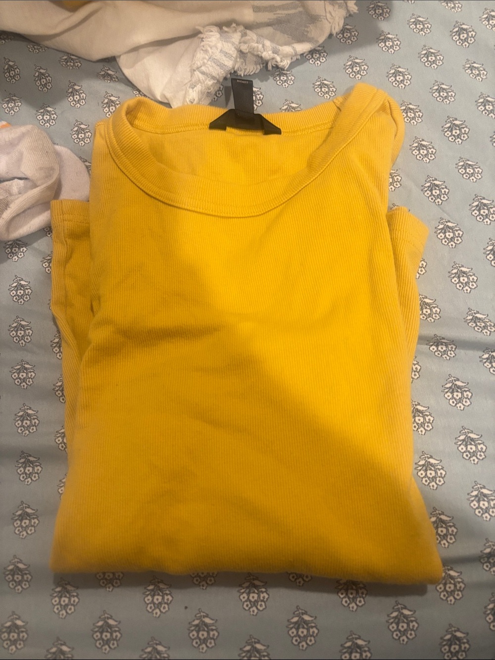 Banana Republic Yellow Long Sleeve Ribbed Top